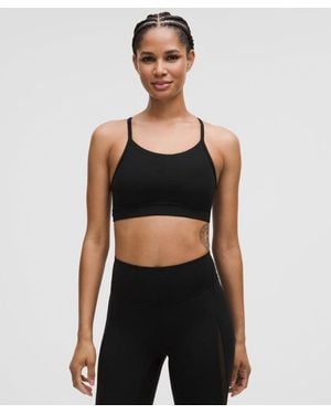lululemon Flow Y Mid-Support Bra - Black