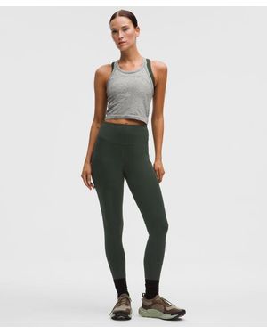 lululemon – Fast And Free High-Rise Thermal Tight Leggings 5 Pocket – 28" – – Size 18 - Green