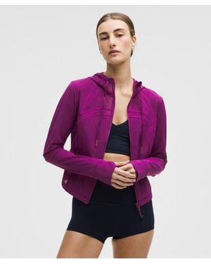 lululemon – Define Cropped Hooded Jacket – – Size 14 - Purple