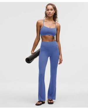 lululemon – Groove Nulu High-Rise Flared Trousers Short – – Size 4 - Blue