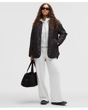 lululemon – Scuba Mid-Rise Wide-Leg Trousers Short – Colour Light/ – Size Large - White