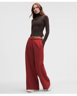 lululemon – Steady State Superloft Oversized Wide-Leg Trousers – – Size Large - Red