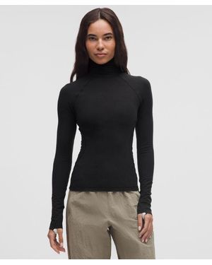 lululemon – Merino Turtleneck Base Layer – Wool-Blend – – - Black