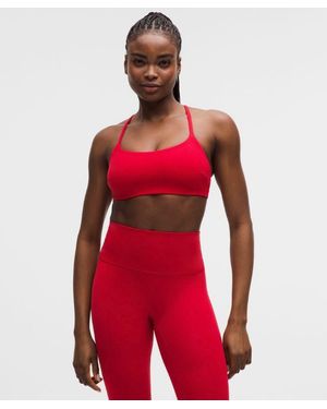 lululemon Wunder Train Strappy Racer Bra - Red