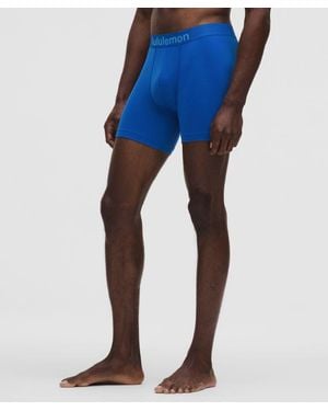 lululemon Soft Stretch Active Boxer Briefs 5" - Blue