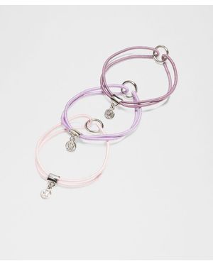 lululemon – Logo Charm Hair Ties 3 Pack – - White