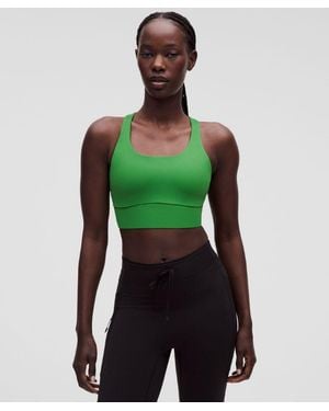 lululemon – Energy Longline Sports Bra Medium Support, B-D Cups Evolve – – - Green