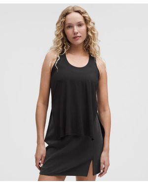lululemon Silkyappeal Side-Slit Tank Top - Black
