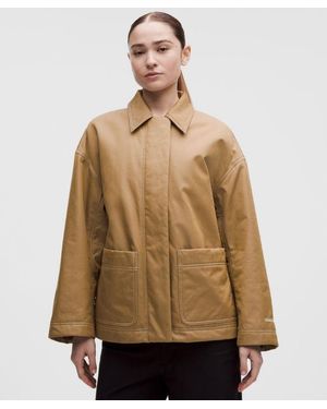 lululemon Cotton Twill Insulated Jacket - Natural
