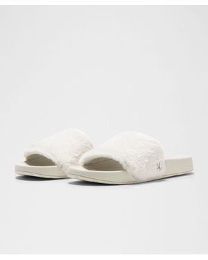 lululemon Restfeel Faux Fur Slide - White