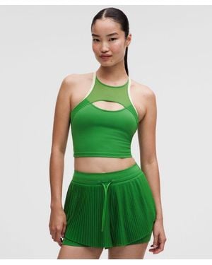 lululemon – Ace Advantage Mesh-Panel Tennis Tank Top – – Size Large - Green