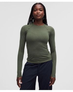 lululemon – Merino Crewneck Base Layer – Wool-Blend – – Size Large - Green