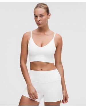 lululemon Focuser Scoop-Neck Bra Nulu - White