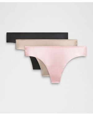 lululemon – Invisiwear Mid-Rise Thong Underwear 3 Pack – – - Pink