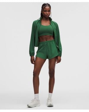 lululemon – Textured High-Rise Running Shorts – 2.5" – – Size Large - Green