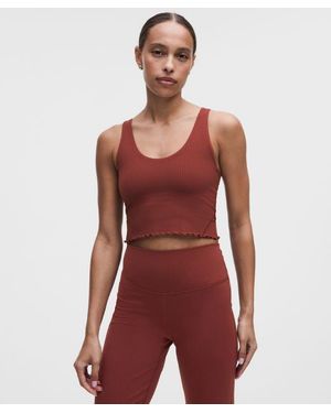 lululemon Align Lettuce-Hem Tank Top - Red