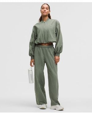 lululemon – Crinkle Nylon Mid-Rise Track Trousers Wordmark – – - Green