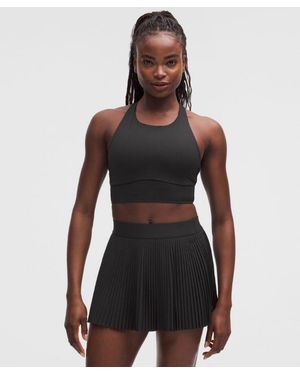 lululemon – Energy High-Neck Longline Sports Bra Evolve Medium Support, B-D Cups – – Size Large - Black