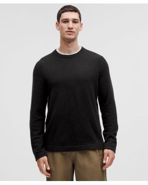 lululemon New Venture Cashmere Crewneck Jumper - Black