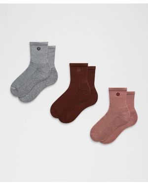 lululemon – Daily Essential Quarter Socks 3 Pack – /Light/ – - Brown