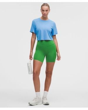 lululemon – Fast And Free High-Rise Shorts 5 Pocket – 6" – – Size 4 - Green