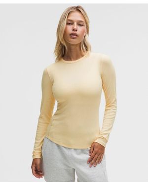 lululemon – Hold Tight Long-Sleeve Shirt – – Size 4 - Natural