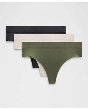 lululemon – Underease High-Rise Thong Underwear 3 Pack – – Size Small - Green