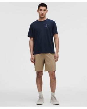 lululemon – Pace Breaker Linerless Shorts – 9" – Colour Khaki – Size Large - Blue