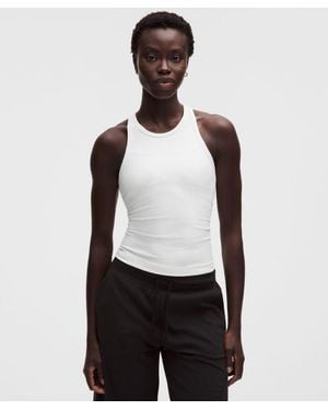 lululemon Align Waist-Length Racerback Tank Top - White