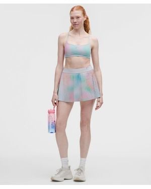 lululemon – Repleat High-Rise Pleated Tennis Skirt Pride – Colour Printed – Size 8 - Blue