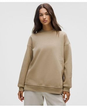 lululemon – Big Cosy Ultra Oversized Crew Sweatshirt – – Size Large - Natural