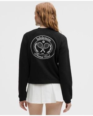 lululemon Cotton French Terry Crewneck Pullover - Black