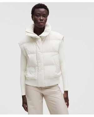 lululemon Wunder Puff Bomber Vest - Natural