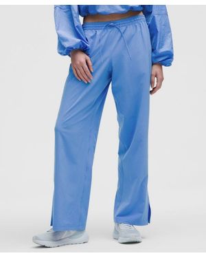 lululemon – Court Rival Wide-Leg Track Trousers Regular – – Size 4 - Blue