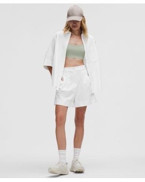lululemon Lululinen High-Rise Short 6" - White