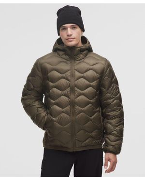 lululemon Featherweight 900-Down-Fill Quilted Hooded Jacket - Brown