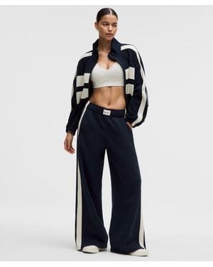 lululemon – Steady State Oversized Track Trousers Stripe – – Size Large - Blue