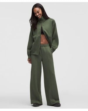 lululemon – Smooth Spacer High-Rise Wide-Leg Trousers Regular – – Size Large - Green