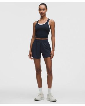 lululemon Track That High-Rise Lined Short 5" - Blue