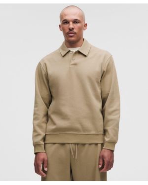 lululemon – Grand Standard Long-Sleeve Polo – Colour Khaki – Size Large - Natural