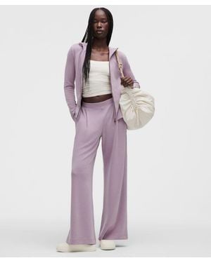 lululemon – Lightweight Softstreme Mid-Rise Trousers Regular – /Pastel – Size Large - Purple