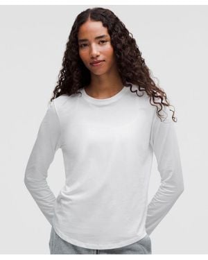 lululemon Love Long-sleeve Shirt - Colour White - Size 8