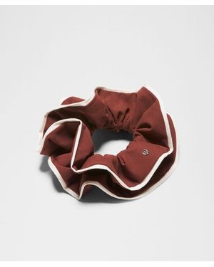 lululemon – Uplifting Hair Scrunchie Ruffle – - Brown