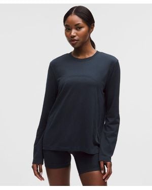 lululemon – Swiftly Relaxed Long-Sleeve Shirt Hip Length Fit – – Size 14 - Blue