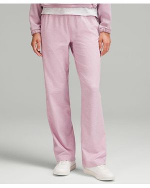 lululemon – Soft Jersey Straight-Leg Mid-Rise Trousers Regular – – Size 8 - Pink