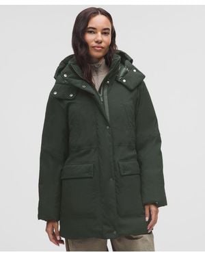 lululemon – Waterproof 600-Down-Fill Parka – – Size Large - Green