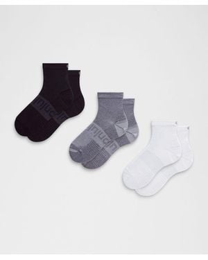 lululemon – Power Stride Ankle Socks 3 Pack – – Size Large - Blue