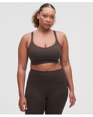 lululemon – Wunder Train Strappy Racer Sports Bra Ddd/G Cup – – Size Large - Black