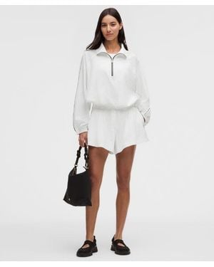 lululemon – Seersucker High-Rise Pleated Shorts – 3.5" – – Size Large - White