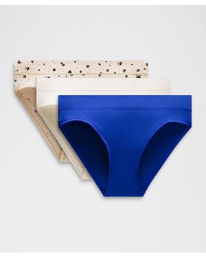 lululemon Underease Mid-rise Bikini Underwear 3 Pack - Grey